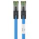 Cat8 internetkabel 0,25m blauw 100% koper - extra afgeschermd