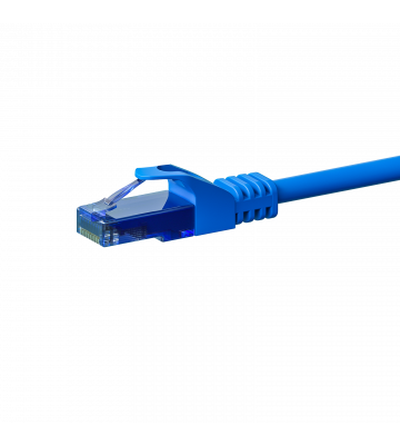 Cat6a internetkabel 0,50m blauw 100% koper - onafgeschermd