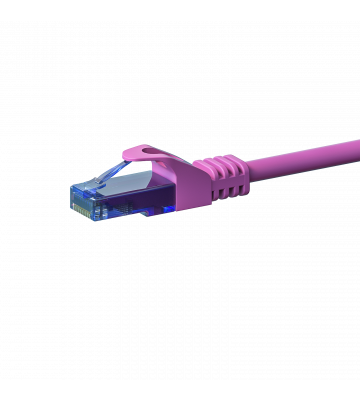 UTP CAT6a patchkabel 0,25m roze - 100% koper