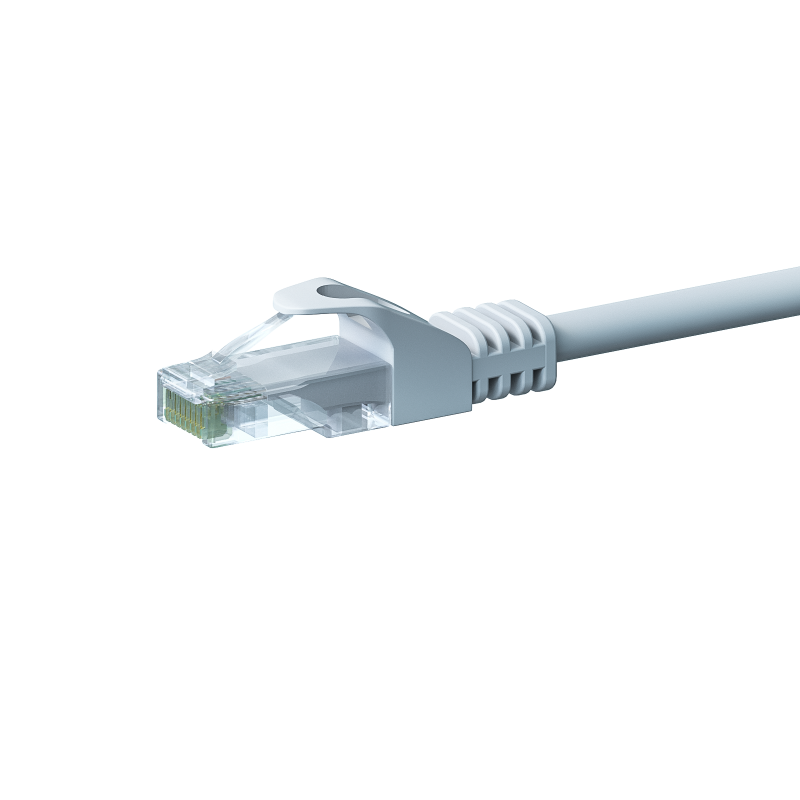 Cat5e internetkabel 10m wit 100% koper - onafgeschermd