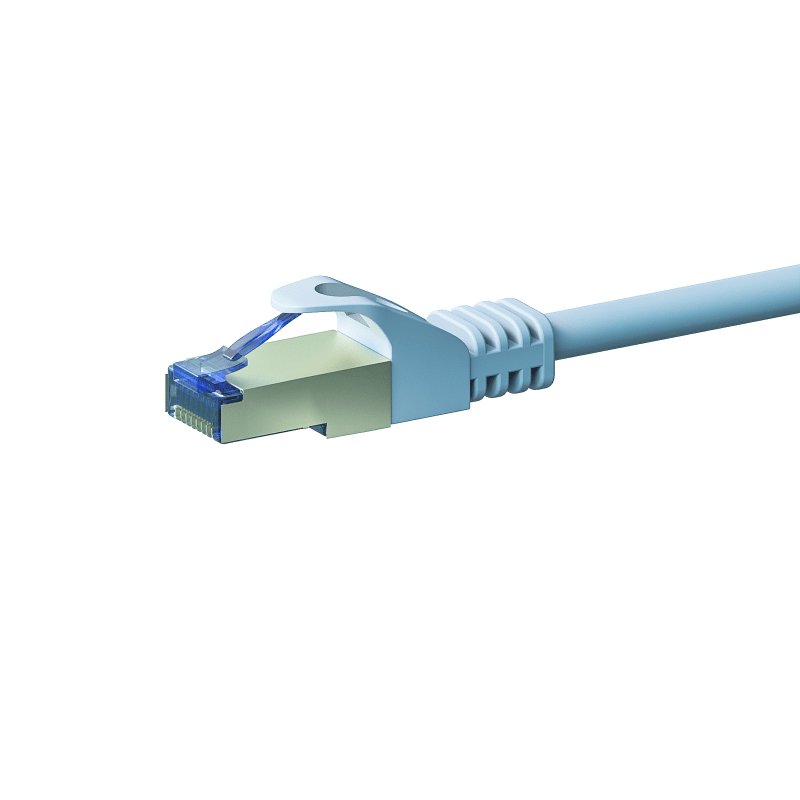 Cat6a internetkabel 5m wit 100% koper - extra afgeschermd