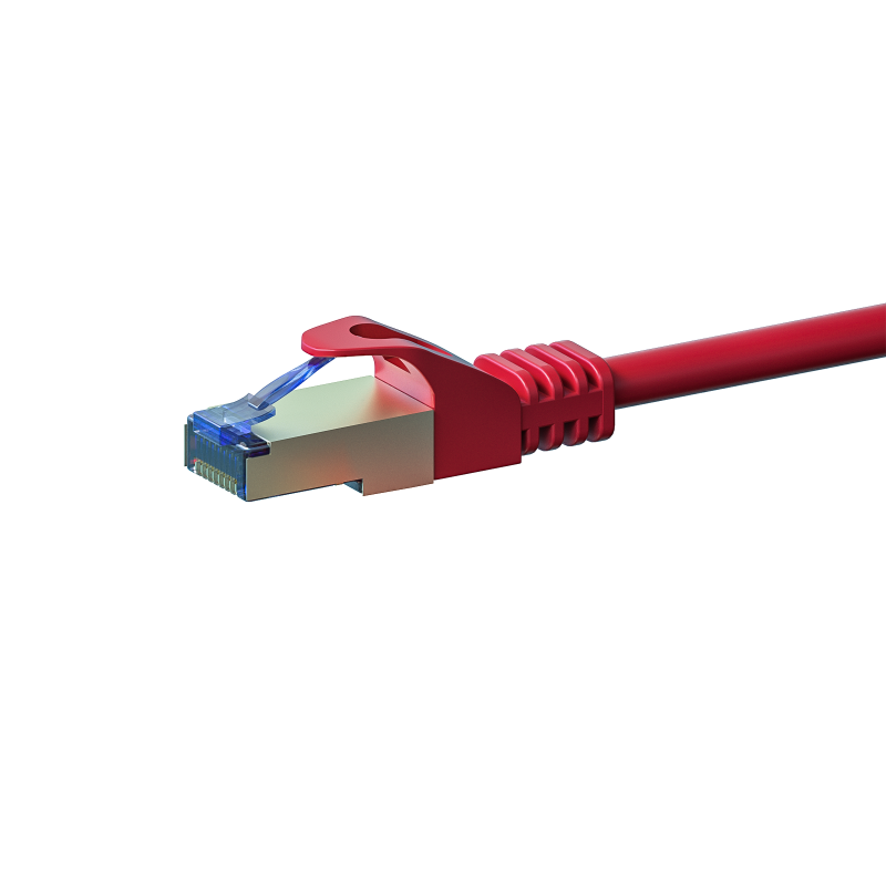 Cat6a internetkabel 1m rood 100% koper - extra afgeschermd