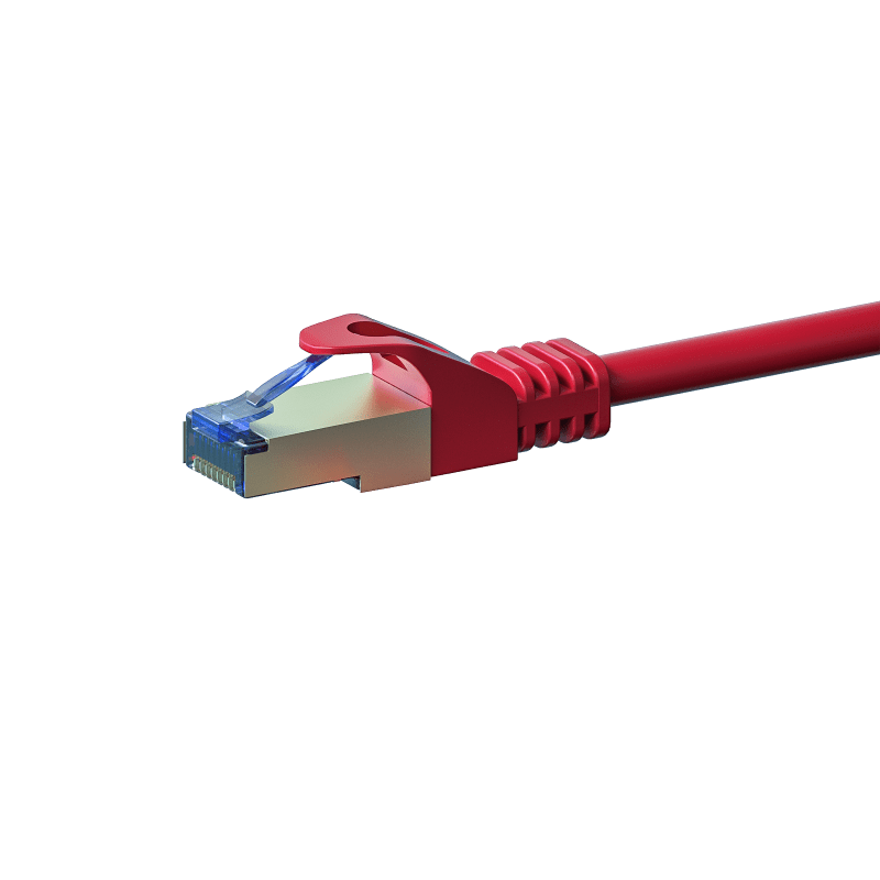 Cat6a internetkabel 3m rood 100% koper - extra afgeschermd