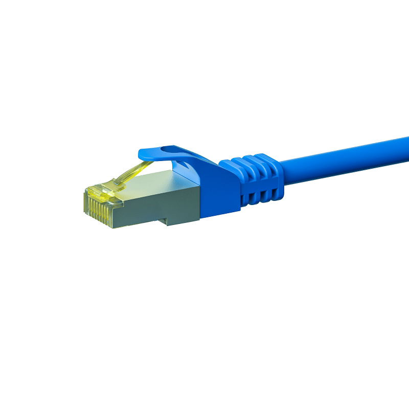 Cat7 internetkabel 30m blauw 100% koper - extra afgeschermd