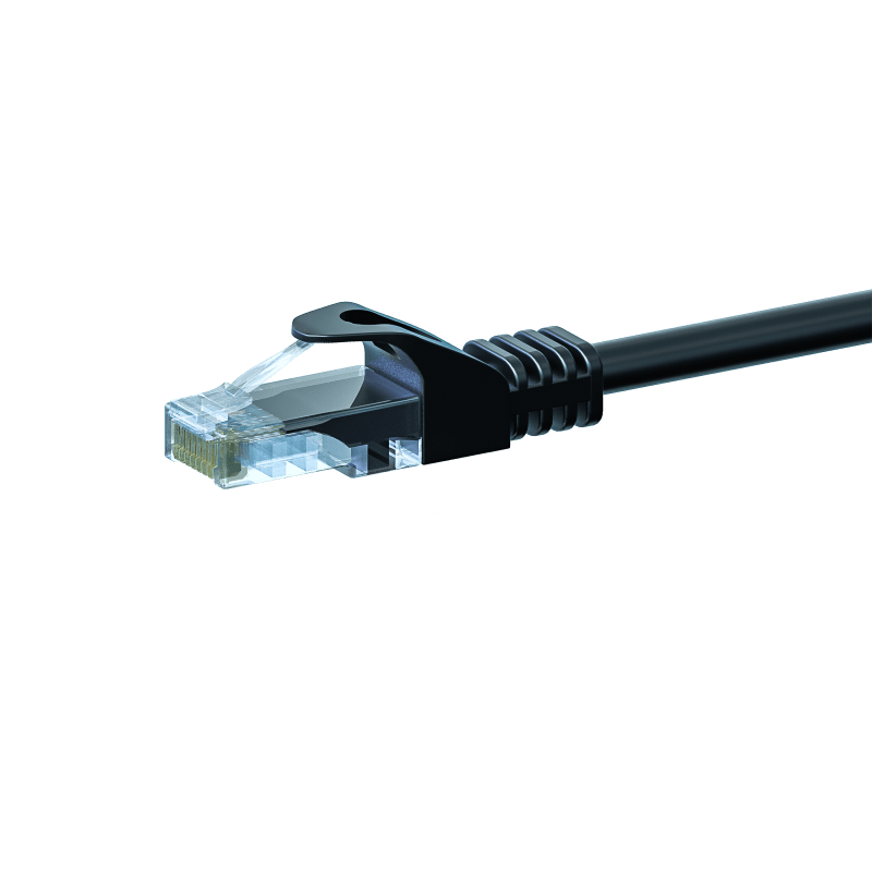 CAT5e internetkabel 20m zwart - onafgeschermd - CCA