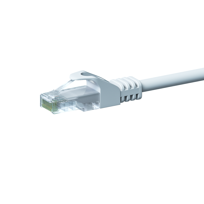 CAT5e internetkabel 10m wit - onafgeschermd - CCA