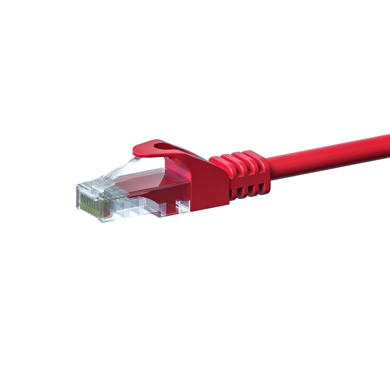 CAT5e internetkabel 3m rood - onafgeschermd - CCA