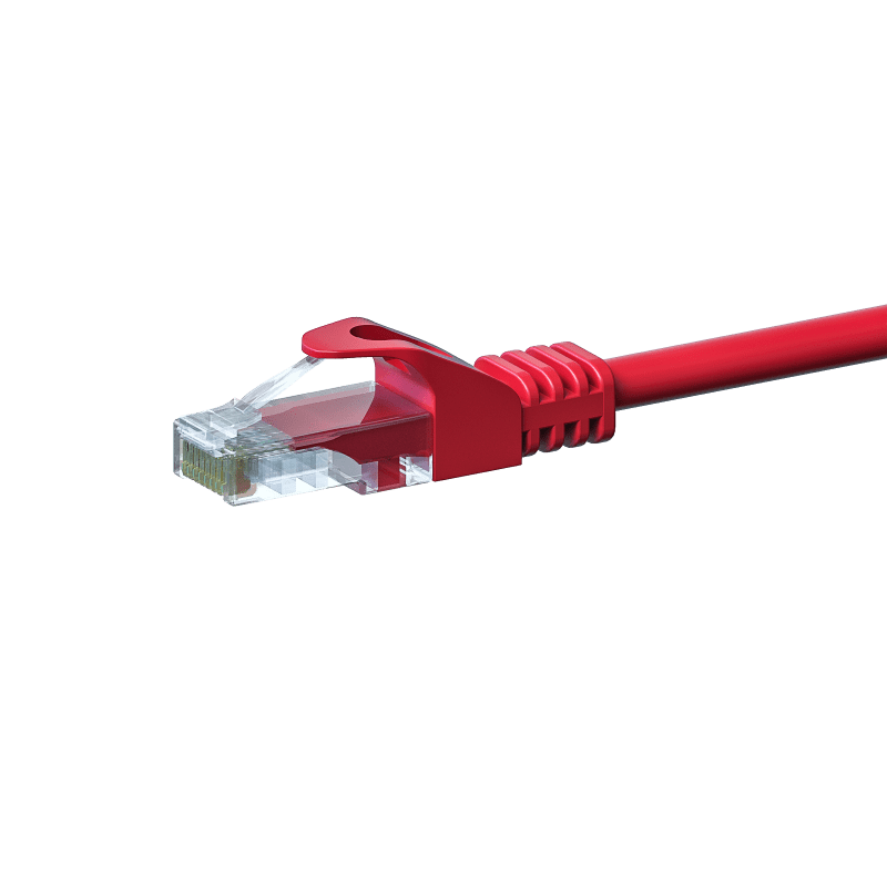 CAT5e internetkabel 7,50m rood - onafgeschermd - CCA