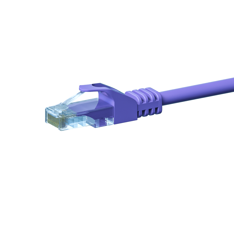 CAT5e internetkabel 20m paars - onafgeschermd - CCA