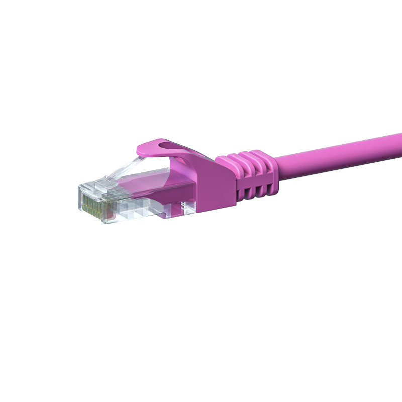 CAT5e internetkabel 1,50m roze - onafgeschermd - CCA