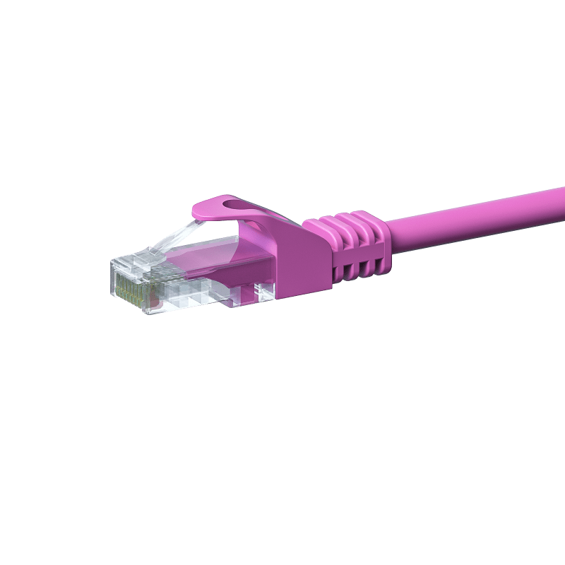 CAT5e internetkabel 3m roze - onafgeschermd - CCA