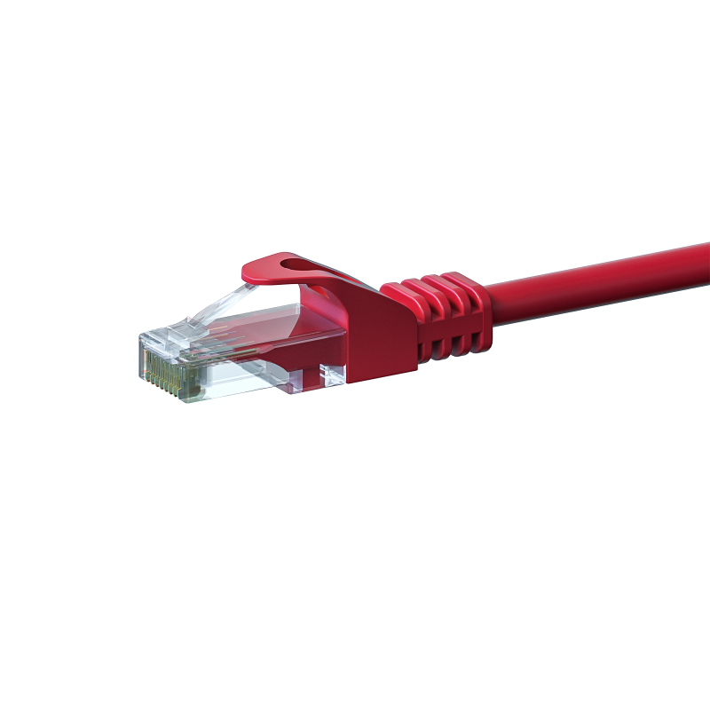 Cat6 internetkabel 1m rood - onafgeschermd - CCA