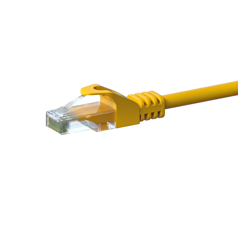 Cat6 internetkabel 2m geel - onafgeschermd - CCA