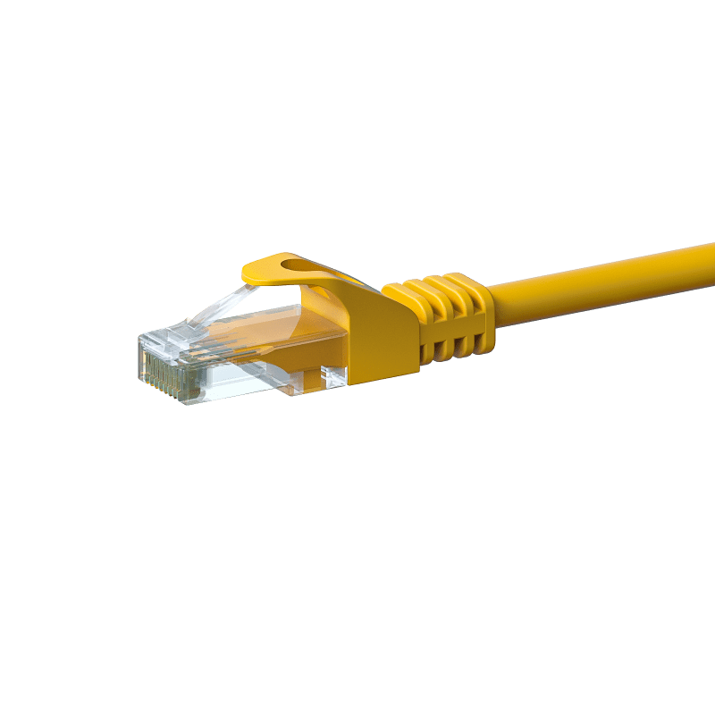 Cat6 internetkabel 20m geel - onafgeschermd - CCA