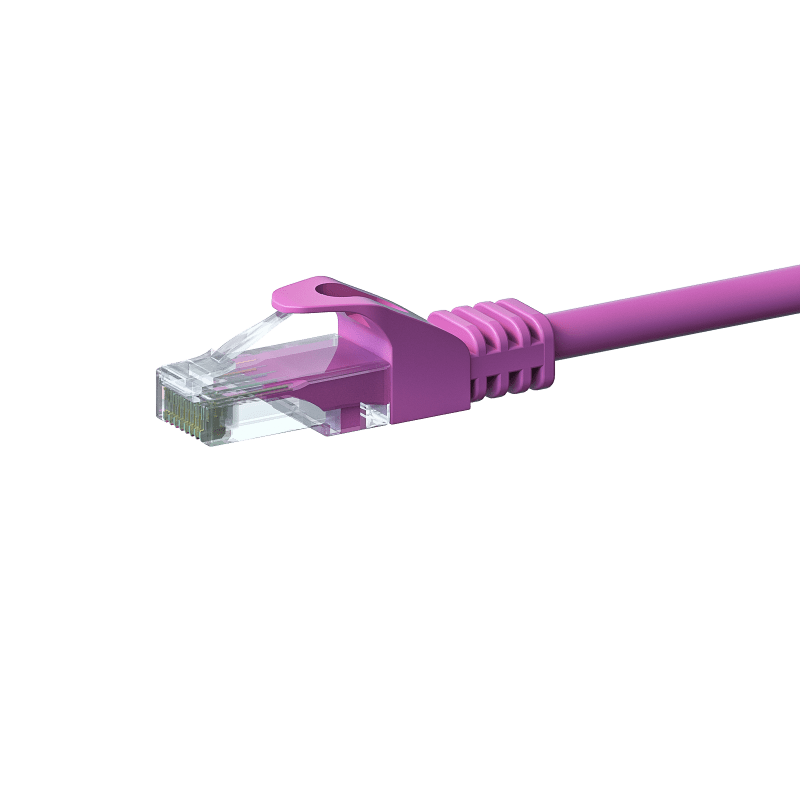 Cat6 internetkabel 3m roze - onafgeschermd - CCA