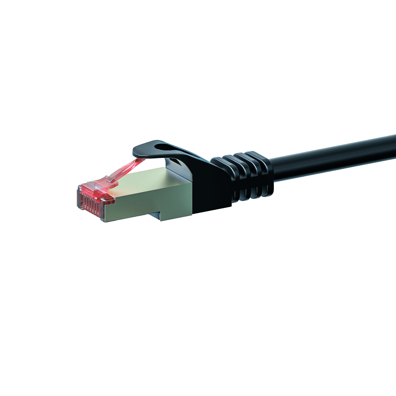 Cat6 internetkabel 2m zwart 100% koper - extra afgeschermd