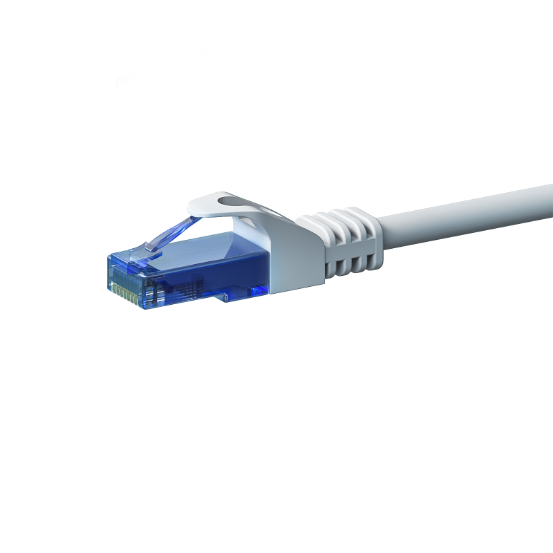 Cat6a internetkabel 20m wit - 100% koper - onafgeschermd